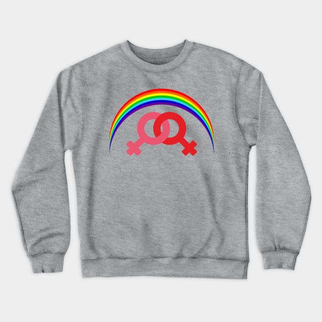 Rainbow Women Crewneck Sweatshirt by CasualTeesOfFashion